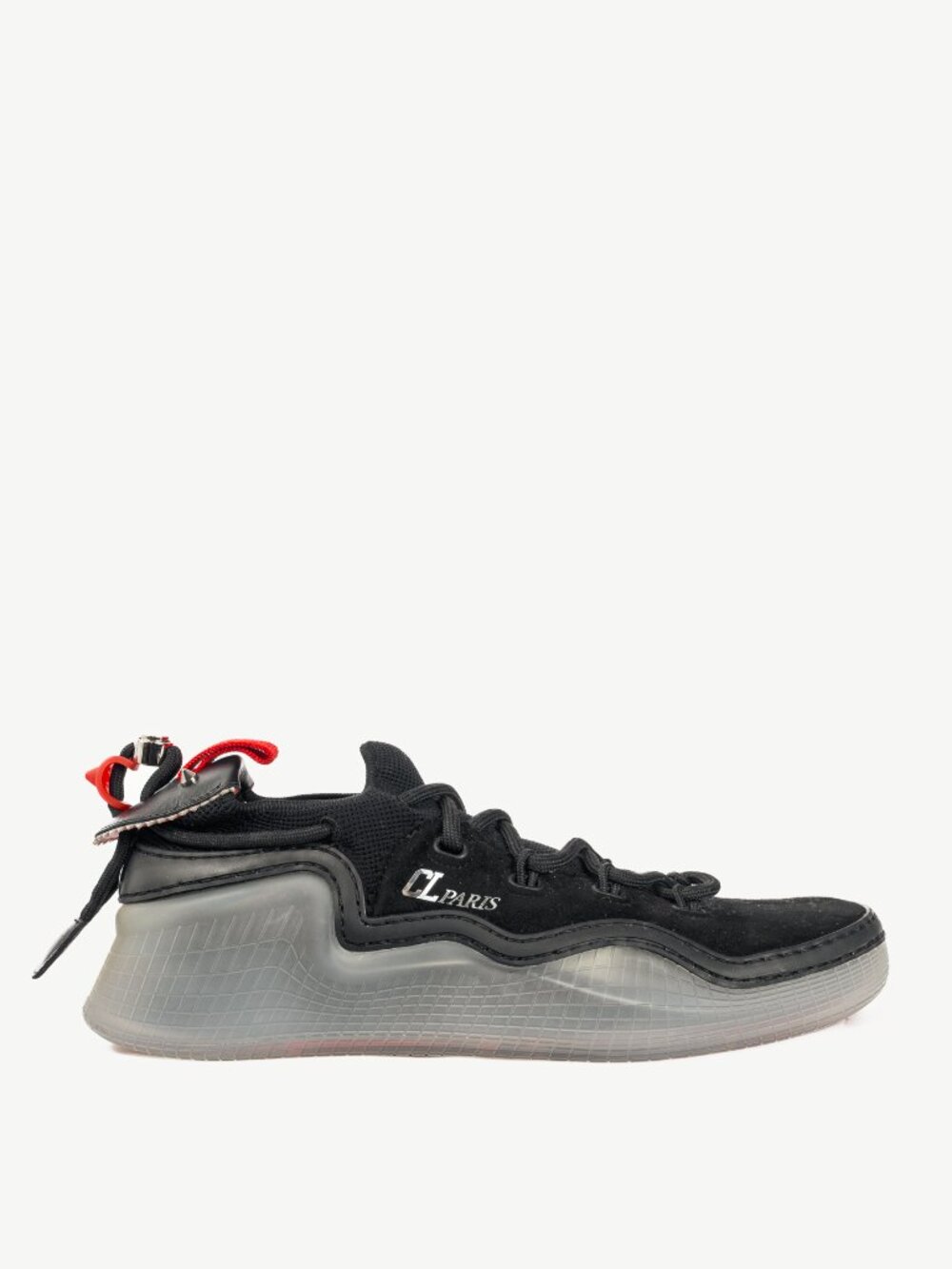 Christian Louboutin Arpoador Black Suede Low-Top Sneakers